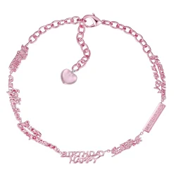 ElectricGirl / Happy Birthday Letters Stitching Necklace