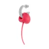ElectricGirl / Pave Rubber Perforated Cherry Earrings