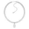 Mermaid / Layers Pearl Coin Necklace