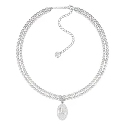 Mermaid / Layers Pearl Coin Necklace