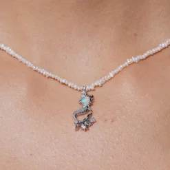 Mermaid / Opal Pearl Necklace