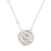 Mermaid / Pearl Web Coin Necklace