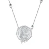 Mermaid / Silver Coin Long Necklace