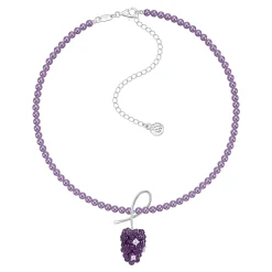 Paradise / Berry Pearl Necklace
