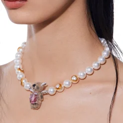 Paradise / Broken Furry Bear Necklace