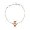 Paradise / Flocked Bear Bracelet