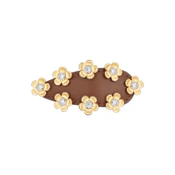 Paradise / Leather Flower Hair Clip