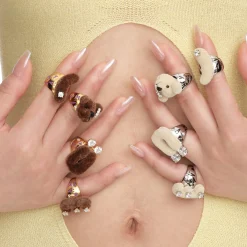 Paradise / LOVE Bear Ring Set