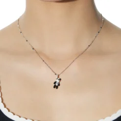 Paradise / Mini Panda Enamel Necklace