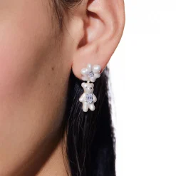 Paradise / Mini Pearlescent Flower Earring