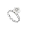 Paradise / Nacre Flower Zircon Ring