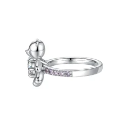 Paradise / Six Claw inlaid Bear Ring