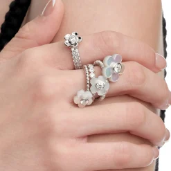Paradise / Spin Flower Gemstone Ring