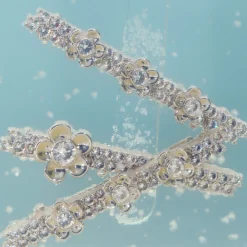 Paradise / Spin Flower Pave Hair Pin