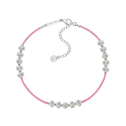Ripple / Colorful Chain Gem Bead Necklace