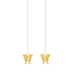 Ripple / Butterfly Line Drop Earring