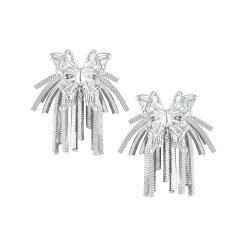Ripple / Butterfly Short Tassel Earrings