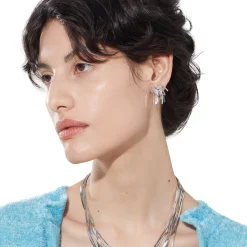 Ripple / Butterfly Short Tassel Earrings