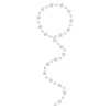 Ripple / Large Square Flower Bud Long Necklace