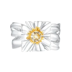 Ripple / Large Square Flower Bracelet