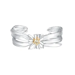 Ripple / Large Square Flower Bracelet