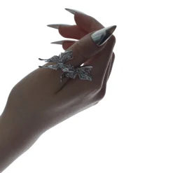 Ripple/ Liquefied Butterflies Open Ring