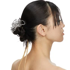 Ripple / Liquefied Metal Butterfly Hair Claw Clip