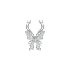 Ripple / Liquid Butterfly Silver Nose Ring