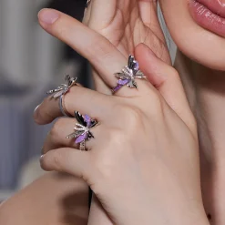Ripple / Opal Butterfly Ring