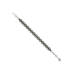 Ripple / Pave gemstone bracelet