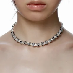 Ripple / Pearl Gemstone Necklace