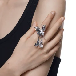 Ripple / Shadow Liquefied Butterfly Ring