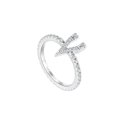 Ripple / V Butterfly Ring Set
