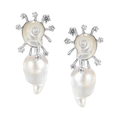 Tasty / Sun Conch Pearl Earring