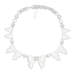 YVMIN X SHUSHUTONG / Ceramic Bowknot Gemstone Necklace