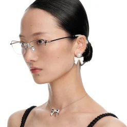 YVMIN X SHUSHUTONG / Ceramic Bowknot Pearl Earring