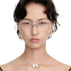 YVMIN X SHUSHUTONG / Gemstone Bow Metal Glasses