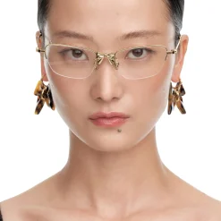 YVMIN X SHUSHUTONG / Gemstone Bow Metal Glasses