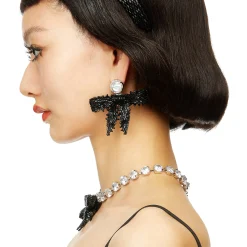 YVMIN X SHUSHUTONG / Gemstone Chain Braided Bow Necklace
