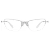 YVMIN X SHUSHUTONG / Gemstone Pave Bow Metal Glasses