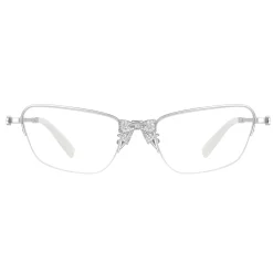 YVMIN X SHUSHUTONG / Gemstone Pave Bow Metal Glasses