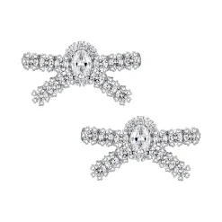 YVMIN X SHUSHUTONG / Gemstone Pave Bow Earring
