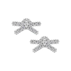 YVMIN X SHUSHUTONG / Gemstone Pave Bow Earring