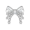 YVMIN X SHUSHUTONG / Layers Zircon Metal Bow Earrings