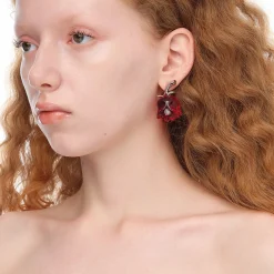 YVMIN X SHUSHUTONG / Metal Rosebud Stud Earrings