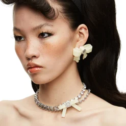YVMIN X SHUSHUTONG / Rubber Bowknot Layers Earring