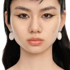 YVMIN X SHUSHUTONG / Shell Sculpture Back Gemstone Earrings