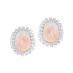 YVMIN X SHUSHUTONG / Shell Sculpture Gemstone Earrings