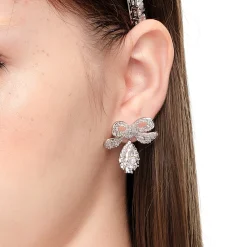YVMIN X SHUSHUTONG / Soft Gemstone Bow Earrings